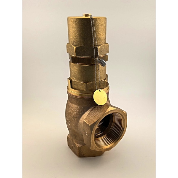 Goetze Kg Overflow Valve Series 618, Abs, Gunmetal, Gas And Liquids.1 1/2In Female Bspp, Ptfe, Adjust 618tGFO-40-f/f-40/40-PTFE 2-12 bar - main